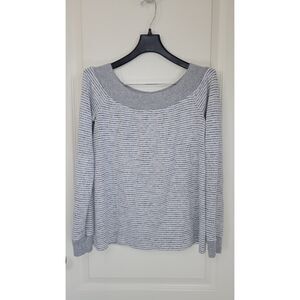 Daytrip Gray White Stripe Long Sleeve